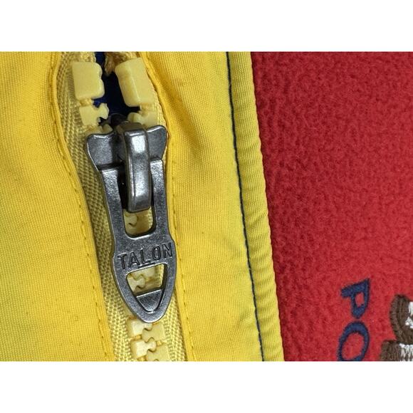 Polo Ralph Lauren Men 2XL Mockneck Color-Blocked Cowboy Polo Bear Fleece Preppy - Picture 7 of 11